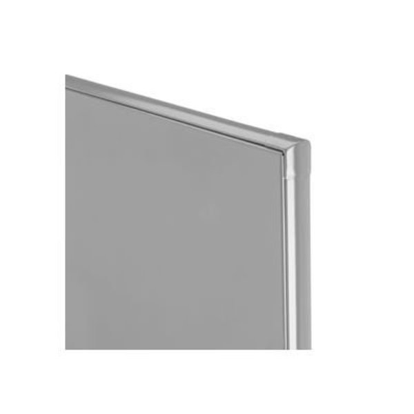 Metpar Corp Polymer ADA Partition Panel - 59" W x 55" H Gray 5161GD